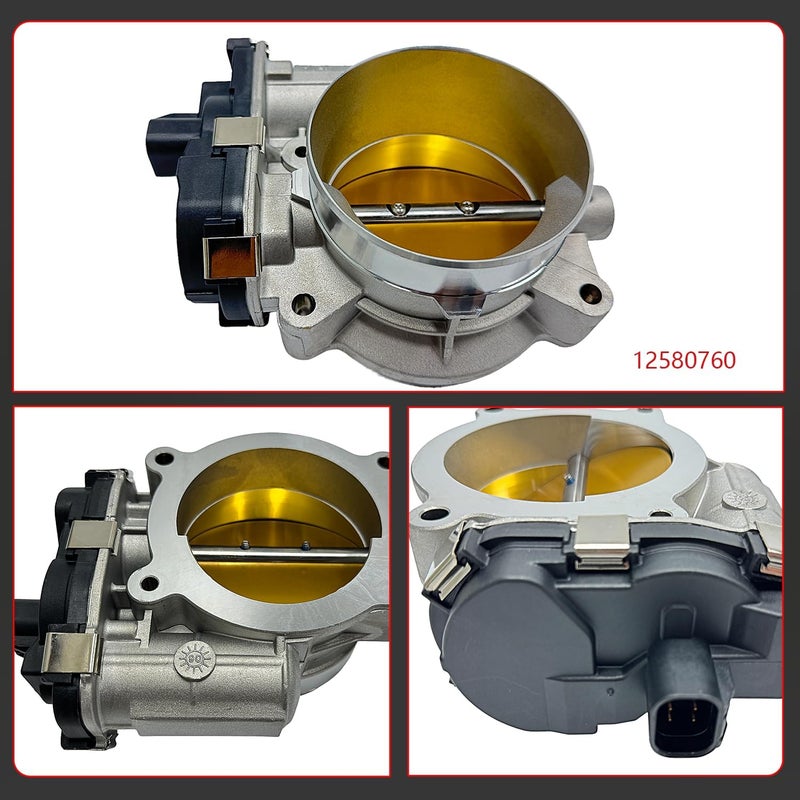 NITOYO Electronic Throttle Body Compatible with 2006-2008 Chevy Avalanche Express Silverado Suburban, GMC Sierra Yukon Envoy, Cadillac Hummer Buick Saab 4.8/5.3/6.0/6.2L, Replaces 12580760 12679524 - Image 5